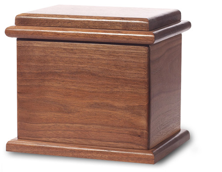 Dark walnut stain - Wood Urn, burial urn, custom urn ,discount urn